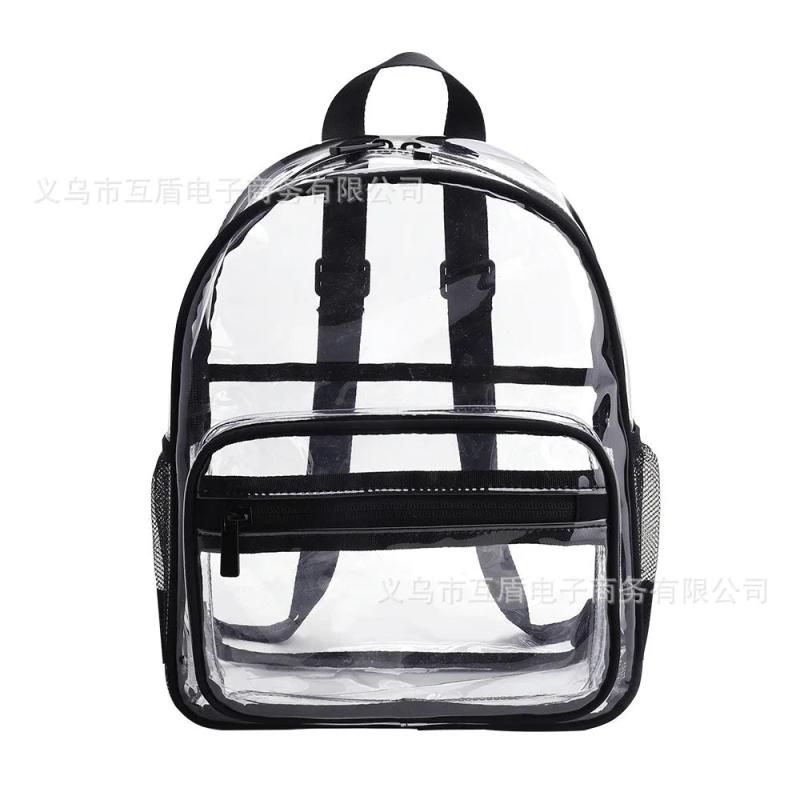 Transparent PVC Backpack Casual Summer Bag Large Capacity Schoolbag