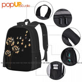 Flower Pug Dog Dandelion Backpack Large Capacity Swimming School Sport Bag