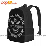 Disturbed 'The Light' Backpack Large Capacity Travel Shoe Bag