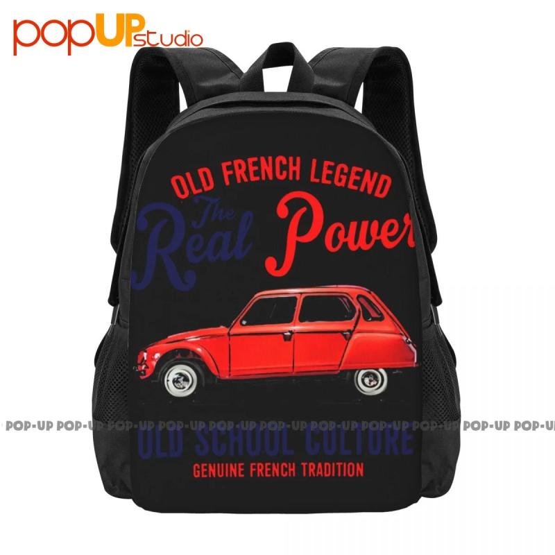 French Car Dyane Backpack Large Capacity Shoe Bag 3d Printing Multi-function