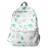 Fruit Graffiti Schoolbag Waterproof Travel Bag