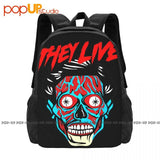 They Live Alien Face Horror Movie 80S Film John Nada Carp Backpack