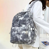 Casual Female Nylon Backpack School Bag for Teenage Girl
