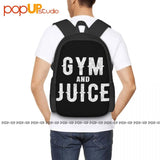 Gym And Juice Backpack Foldable Gym Tote Bag