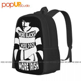 Blacks Dogs Irish Bhoys Hail Hail Backpack Large Capacity Schoolbag