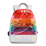 Stripe Corduroy Woman Backpack Schoolbag For Teenage Girls Boys Harajuku