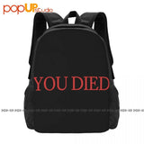 You Died Backpack Large Capacity Print Swimming Shopping Bag