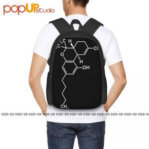 Thc Tetrahydrocannabinol Molecule Backpack