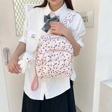 Harajuku Style Women Backpack Large Capacity Storage Backpacks For Girls Print T
