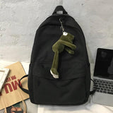 Women Double Backpack Shoulders Daypack Student Style Casual All-match Schoolbag