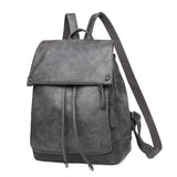 High Vintage Leather Backpack Women Large Capacity Travel Bag