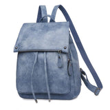 High Vintage Leather Backpack Women Large Capacity Travel Bag