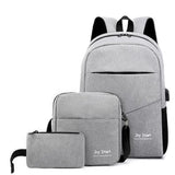 Men's Laptop Backpack Business Bag Three-piece Suit