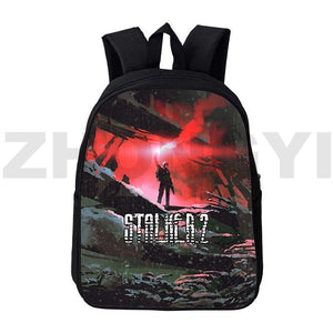 S.T.A.L.K.E.R. 2 Heart 3D Backpack Laptop College Men Packbag