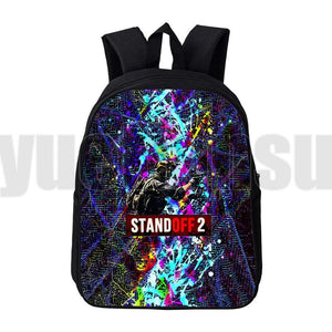 Standoff 2 3D Backpack Boys Girls High Mochila Men Women Anime Travelbag