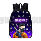 Standoff 2 3D Backpack Boys Girls High Mochila Men Women Anime Travelbag
