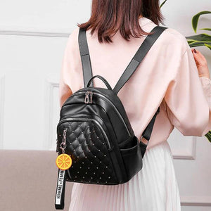 Women Large Shoulder Bags PU Leather Backpacks Travel Shopping Bag