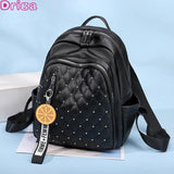 Women Large Shoulder Bags PU Leather Backpacks Travel Shopping Bag