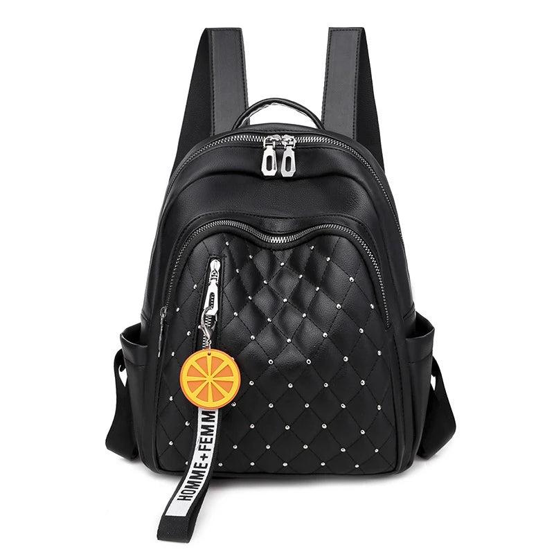 Women Large Shoulder Bags PU Leather Backpacks Travel Shopping Bag