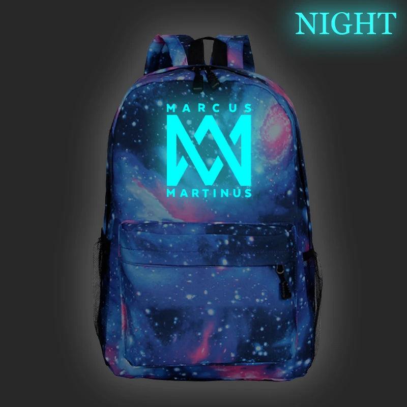 Marcus&Martinus Luminous Backpack School Bag Men Women Laptop Rucksack