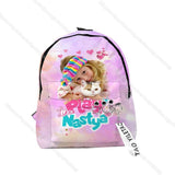 Nastya 3D Backpack Cartoon Toddler Kids Backpacks Girls Boys Student Schoolbag