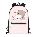 Cat Print Gothic Moon Teenager School Backpack Girls Women Travel Daypack