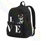 Shiba Inu Lover Dog Backpack Bookbag Multi-function