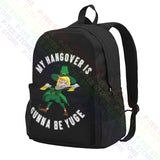 Drunk Trump St Patricks Large Capacity Backpack