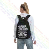 Marine Engineer Heroes Tshirt Large Capacity Backpack