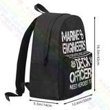 Marine Engineer Heroes Tshirt Large Capacity Backpack