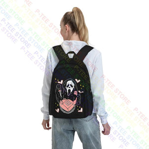 Ghostface Calling Halloween Scream You Hang Up Large Capacity Backpack