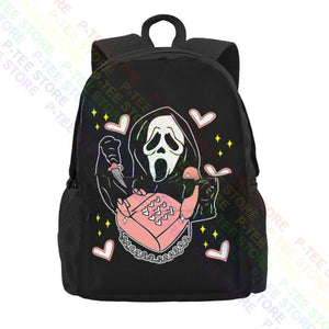 Ghostface Calling Halloween Scream You Hang Up Large Capacity Backpack