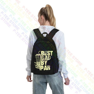 Disc Golf Dad By Par Large Capacity Backpack Shoe Bag