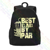Disc Golf Dad By Par Large Capacity Backpack Shoe Bag