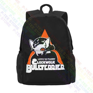 Clockwork Bull Terrier Large Capacity Backpack