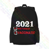 Retired & Vaccinated Funny Retirement Backpack