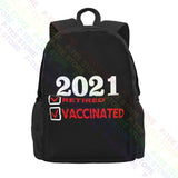 Retired & Vaccinated Funny Retirement Backpack