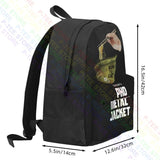 Pho Pho Metal Jacket Backpack Gym Large Capacity 3D Printing Clothes