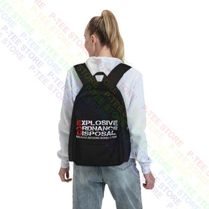 Bomb Defusing Fun! EOD Explosive Ordnance Large Capacity Backpack
