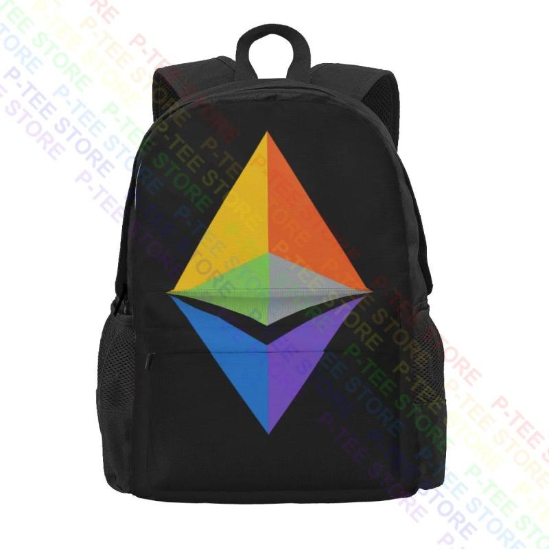 Ethereum 2.0 Eth Crypto Hodler Minimalistic Web3 Nft Merch Backpack