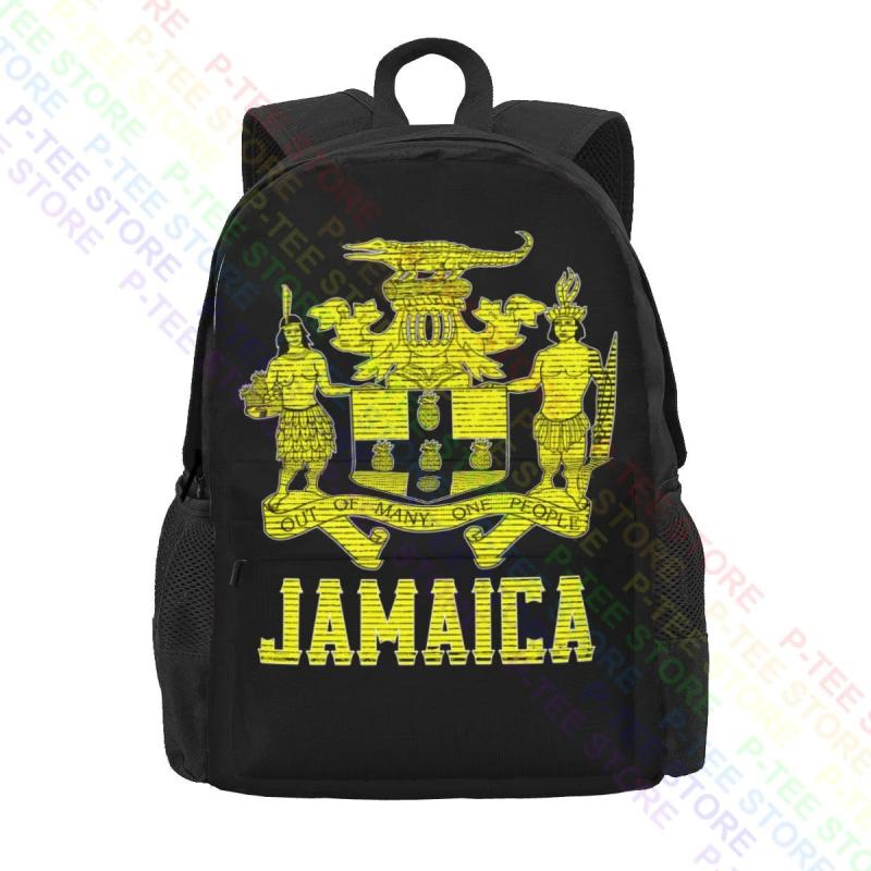 Jamaica Coat Of Arms Distressed Backpack
