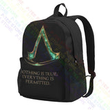 Assassinscreed Brotherhood Backpack Foldable 3D Printing Large Capacity