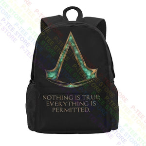 Assassinscreed Brotherhood Backpack Foldable 3D Printing Large Capacity