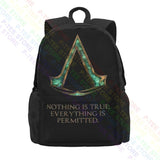 Assassinscreed Brotherhood Backpack Foldable 3D Printing Large Capacity