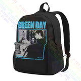 Green Band Large Capacity Backpack Schoolbag 3d Printing