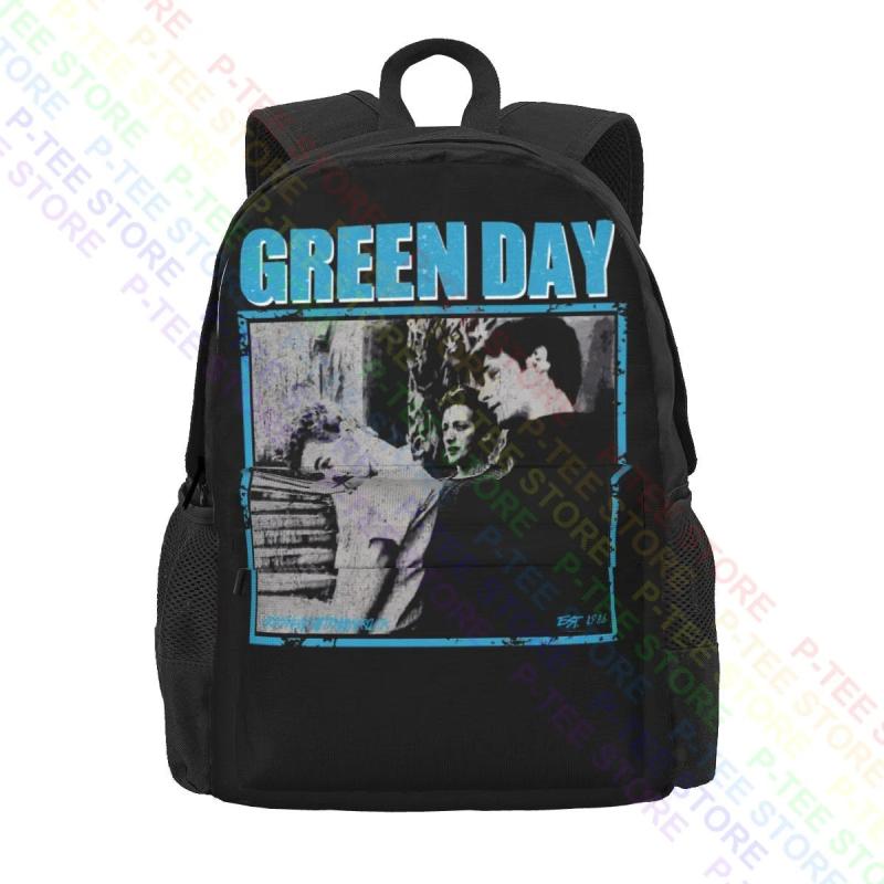 Green Band Large Capacity Backpack Schoolbag 3d Printing