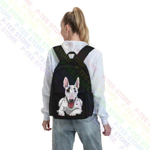 Bull Terrier Large Capacity Backpack Beach Bag