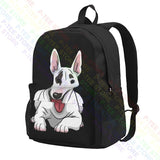 Bull Terrier Large Capacity Backpack Beach Bag