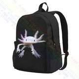 Axolotl Mexican Walking Fish Amphibian Large Capacity Backpack