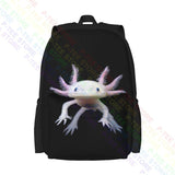 Axolotl Mexican Walking Fish Amphibian Large Capacity Backpack